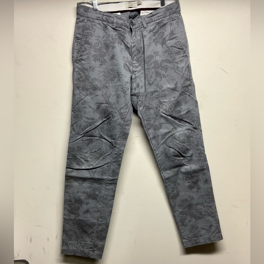 Men's Gray Patterned Pants
